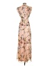 Eliza J 100% Polyester Floral Tan Casual Dress Size 0 - photo 2