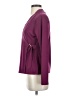 Tahari Burgundy Long Sleeve Blouse Size S - photo 5