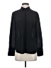 Club Monaco 100% Silk Black Long Sleeve Silk Top Size S - photo 1