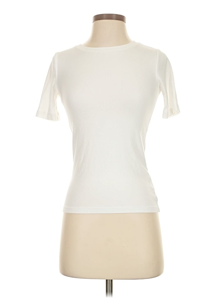 Pre-owned Gap Short Sleeve T-shirt In Ivory