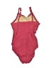 Unbranded Solid Burgundy One Piece Swimsuit Size M (estimated) - photo 2