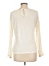 Massimo Dutti 100% Silk Ivory Long Sleeve Silk Top Size L - photo 2