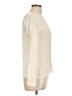 Massimo Dutti 100% Silk Ivory Long Sleeve Silk Top Size L - photo 4