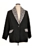 BLOOMCHIC Polka Dots Black Blazer Size 14 - 16 - photo 1