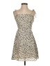 GB 100% Polyester Animal Print Ivory Cocktail Dress Size S - photo 1