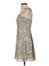 GB 100% Polyester Animal Print Ivory Cocktail Dress Size S - photo 5