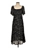 Siren Lily 100% Polyester Stars Black Casual Dress Size S - photo 2