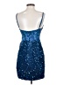 Unbranded 100% Polyester Stars Blue Cocktail Dress Size 4 - photo 2