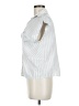 Unbranded Stripes Silver Gray Short Sleeve Blouse Size M (estimated) - photo 5