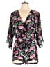 Lulus 100% Rayon Floral Black Romper Size XS - photo 1