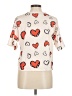 Mark Ashton Hearts Ivory Short Sleeve T-Shirt Size M - photo 2