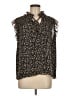 Pleione 100% Polyester Tweed Black Sleeveless Blouse Size M - photo 1