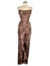 Lulus 100% Polyester Animal Print Brown Jumpsuit Size S - photo 1