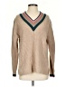 Madewell Chevron-herringbone Tan Wool Pullover Sweater Size S - photo 1