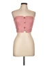 AaKaa Pink Sleeveless Button-Down Shirt Size L - photo 1