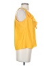 Ramy Brook 100% Polyester Yellow Sleeveless Blouse Size XS - photo 4