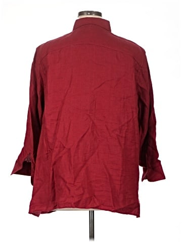 Lauren by Ralph Lauren 3/4 Sleeve Button-Down Shirt (view 2)