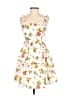 Shein 100% Polyester Floral White Cocktail Dress Size S - photo 1