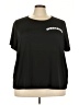 Unbranded Solid Black Short Sleeve T-Shirt Size 5X - photo 1
