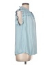 Maison d' Amelie 100% Polyester Blue Sleeveless Blouse Size L - photo 4