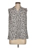 Alfani Polka Dots Ivory Sleeveless Blouse Size M - photo 1