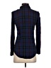 Stoosh 100% Rayon Plaid Blue Long Sleeve Button-Down Shirt Size XS - photo 2