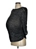 Olivia Blu Gray 3/4 Sleeve Top Size Sm Maternity - photo 1