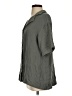Automet 100% Rayon Gray 3/4 Sleeve Button-Down Shirt Size S - photo 5