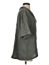Automet 100% Rayon Gray 3/4 Sleeve Button-Down Shirt Size S - photo 4