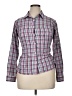 Unbranded 100% Polyester Plaid Purple Pink Long Sleeve Blouse Size XL (estimated) - photo 1