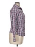 Unbranded 100% Polyester Plaid Purple Pink Long Sleeve Blouse Size XL (estimated) - photo 4