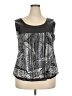 Picadilly Fashions Silver Sleeveless Blouse Size XXL - photo 1