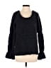 Something Navy Tweed Black Blue Pullover Sweater Size S - photo 1
