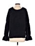 Something Navy Tweed Black Blue Pullover Sweater Size S - photo 2