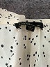 dalia Polka Dots Ivory Sleeveless Button-Down Shirt Size M - photo 7