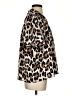 Bibi 100% Polyester Animal Print Brown Short Sleeve Blouse Size S - photo 4