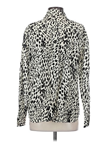 Lafayette 148 New York Long Sleeve Silk Top (view 2)