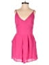 Lush 100% Polyester Solid Pink Romper Size S (estimated) - photo 1