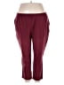 Catherines Solid Burgundy Active Pants Size 3X Petite - photo 1