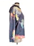 Unbranded 100% Polyester Tie-dye Blue Pullover Hoodie Size L - photo 4