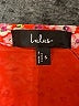Lulus 100% Polyester Floral Red Pink Casual Skirt Size S - photo 4