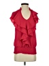 Feathers 100% Polyester Red Sleeveless Blouse Size S - photo 1