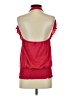 Feathers 100% Polyester Red Sleeveless Blouse Size S - photo 2