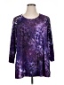 Susan Graver Purple 3/4 Sleeve Blouse Size 1X - photo 1