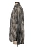 CAbi Houndstooth Brown Long Sleeve Blouse Size S - photo 5
