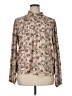Carolina Belle 100% Polyester Paisley Brown Long Sleeve Blouse Size XL - photo 1