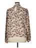 Carolina Belle 100% Polyester Paisley Brown Long Sleeve Blouse Size XL - photo 2