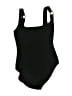 MICHAEL Michael Kors Solid Black One Piece Swimsuit Size 8 - photo 1