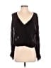 ALLSAINTS Black Long Sleeve Blouse Size S - photo 1