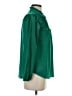 J.Crew 100% Silk Green Long Sleeve Silk Top Size XS - photo 4